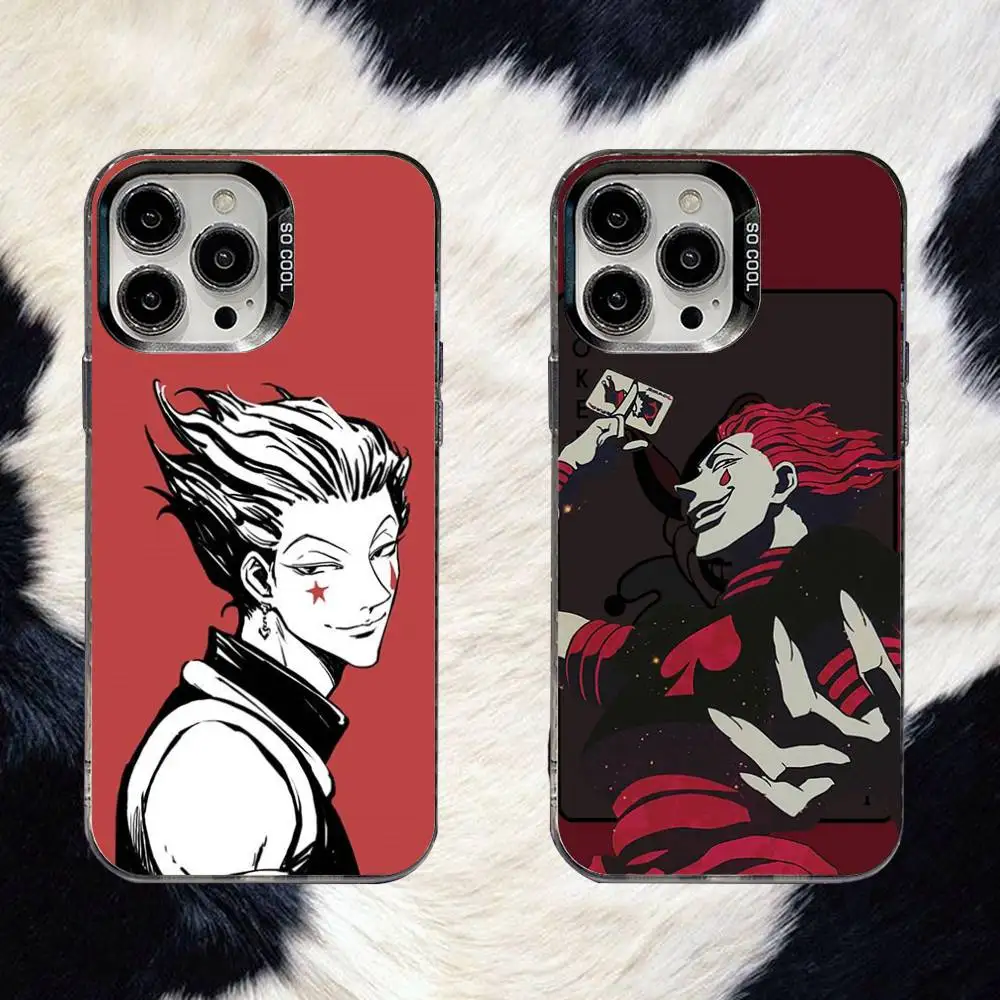 

Hunter X Hunter HISOKA Phone Case For iPhone 16,15,14,13,12,11,8,7,Pro,Max,Plus,Mini,XS,SE Anti Fall Black Matte Hard