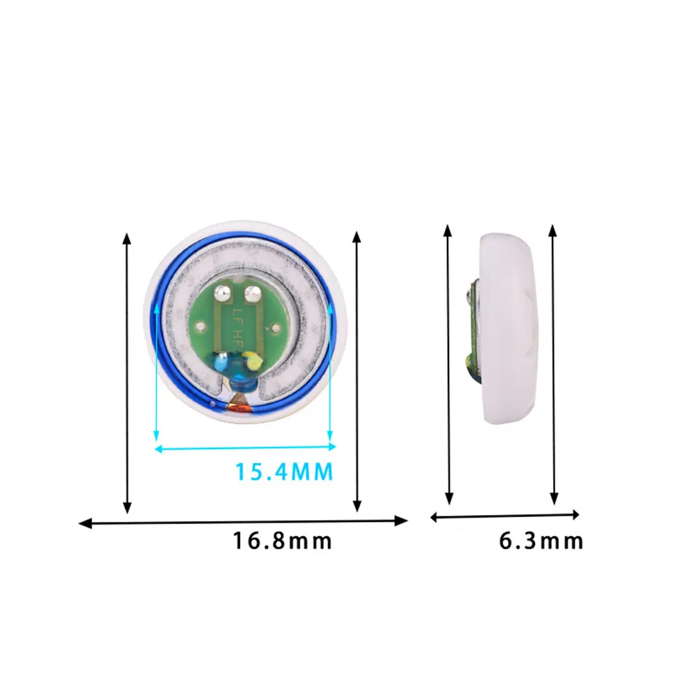 1 Pair 15.4mm 400ohm Flat Head Earbuds Speaker High Impedance Diy MX500 Driver Unit Graphene Speaker unit Earphone Accessories
