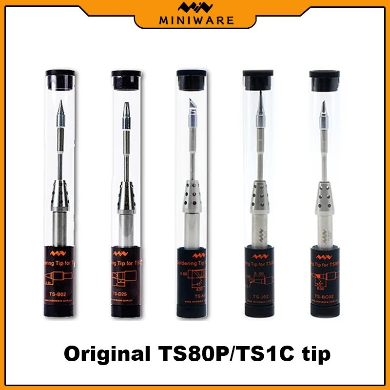 Original TS80P TS80 MiNi Digital Display Electric Iron Replace Ceramic Heating Core Tool Set Soldering Tip For TS1C Soldering