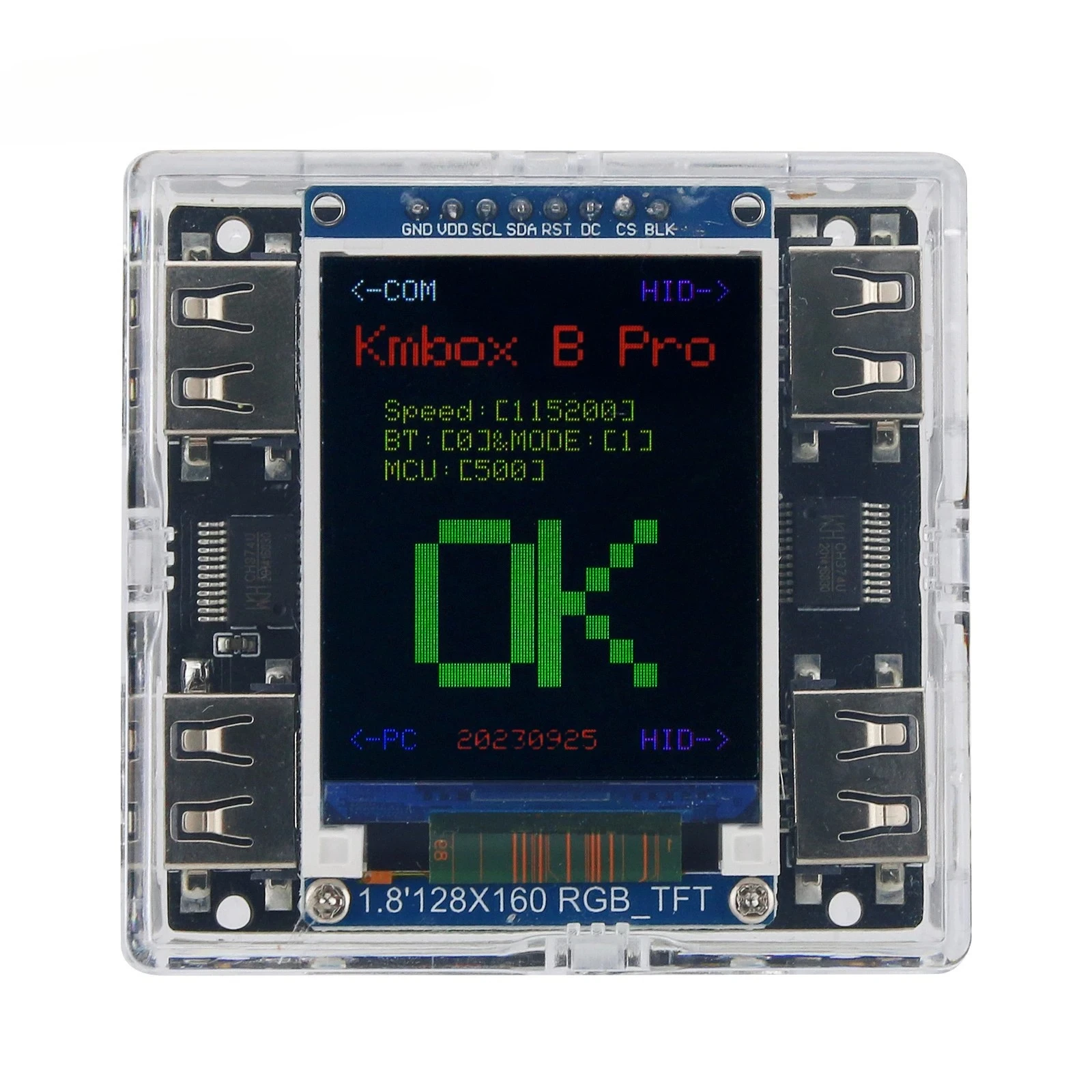 

Контроллер мыши-клавиш Kmbox B+Pro, вспомогательная поддержка AI, двойной USB-пресс-пистолет, ручка мыши для ключей В наличии! в наличии