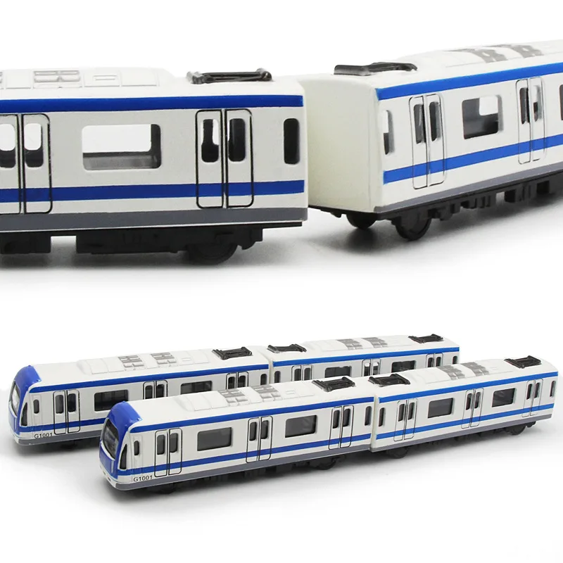 1:64 Alloy Train Model Set High-speed Rail Subway Car Series Sprinkler Fuxing Bus Model Toy Gift B118-1