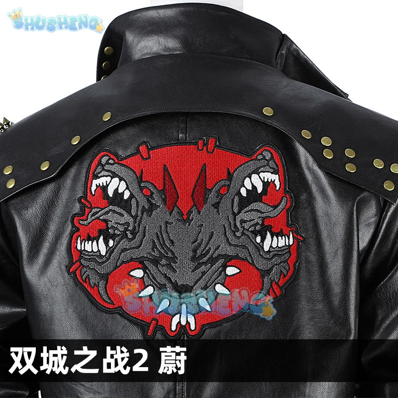 Arcang2 lol VI أزياء تنكرية معطف جلد للرجال والنساء بدلة موحدة لحفلة الهالوين ملابس لعب الأدوار Shusheng