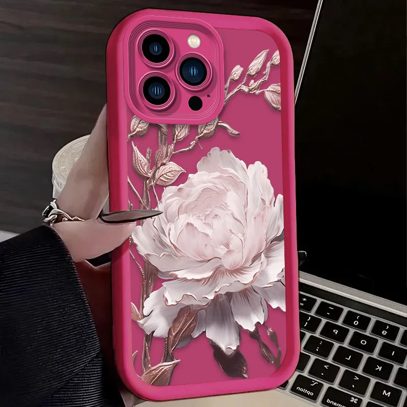 حافظة لهاتف آيفون 16 16E 15 14 13 12 11 Pro Max X XS X S Max XR SE 2020 SE4 7 8 غطاء خلفي مقاوم للصدمات