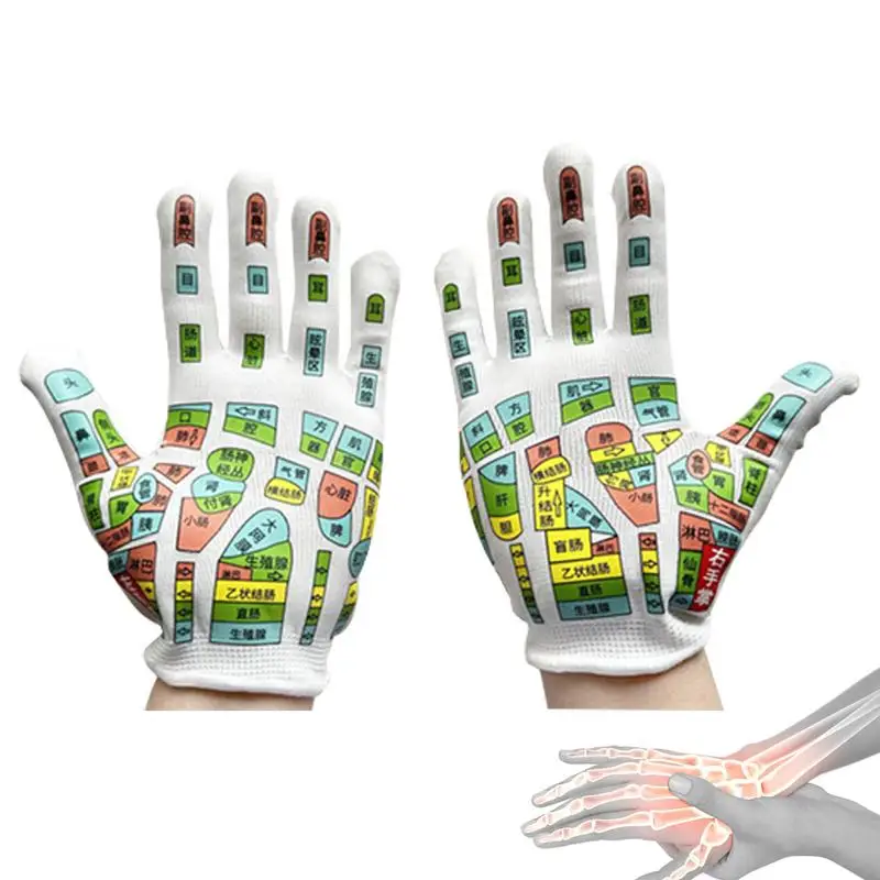 Reflexology Gloves Hand Spa Reflexology Tools Hand Reflexology Gloves Tutorial Acupoint Gloves Massage For Seniors Men Women