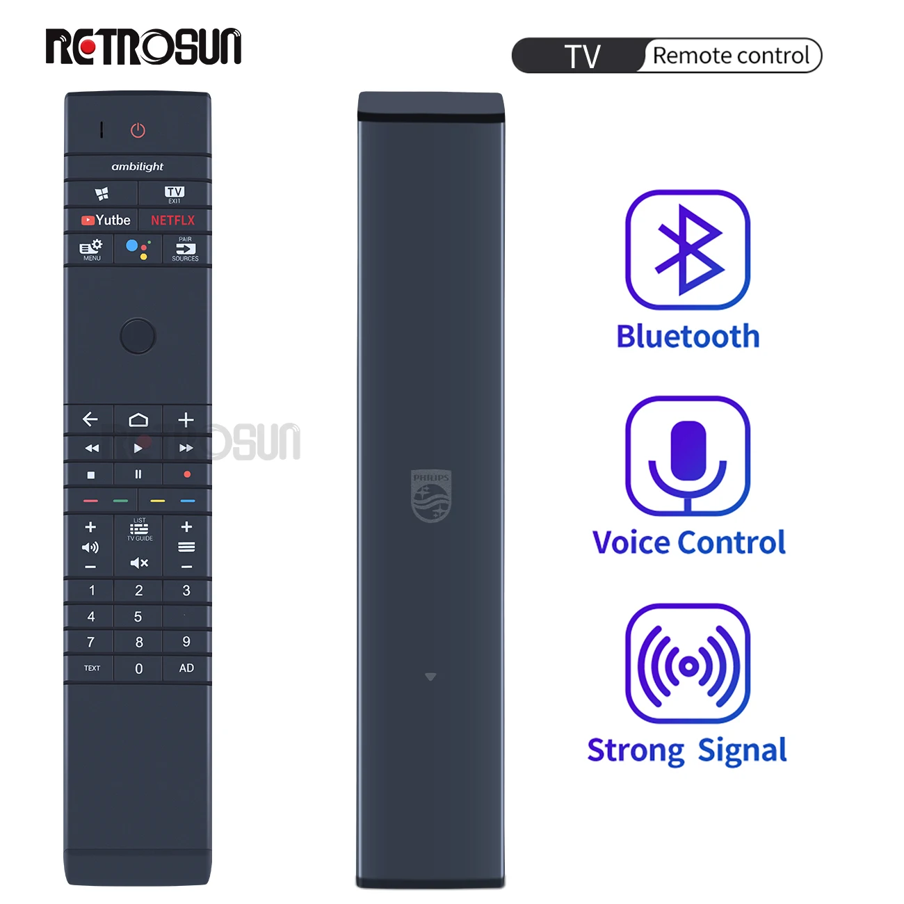 Original Remote Control RC4304505/01RP 398GM08BEPHN0002PH For PHILIPS SMART LCD LED TV