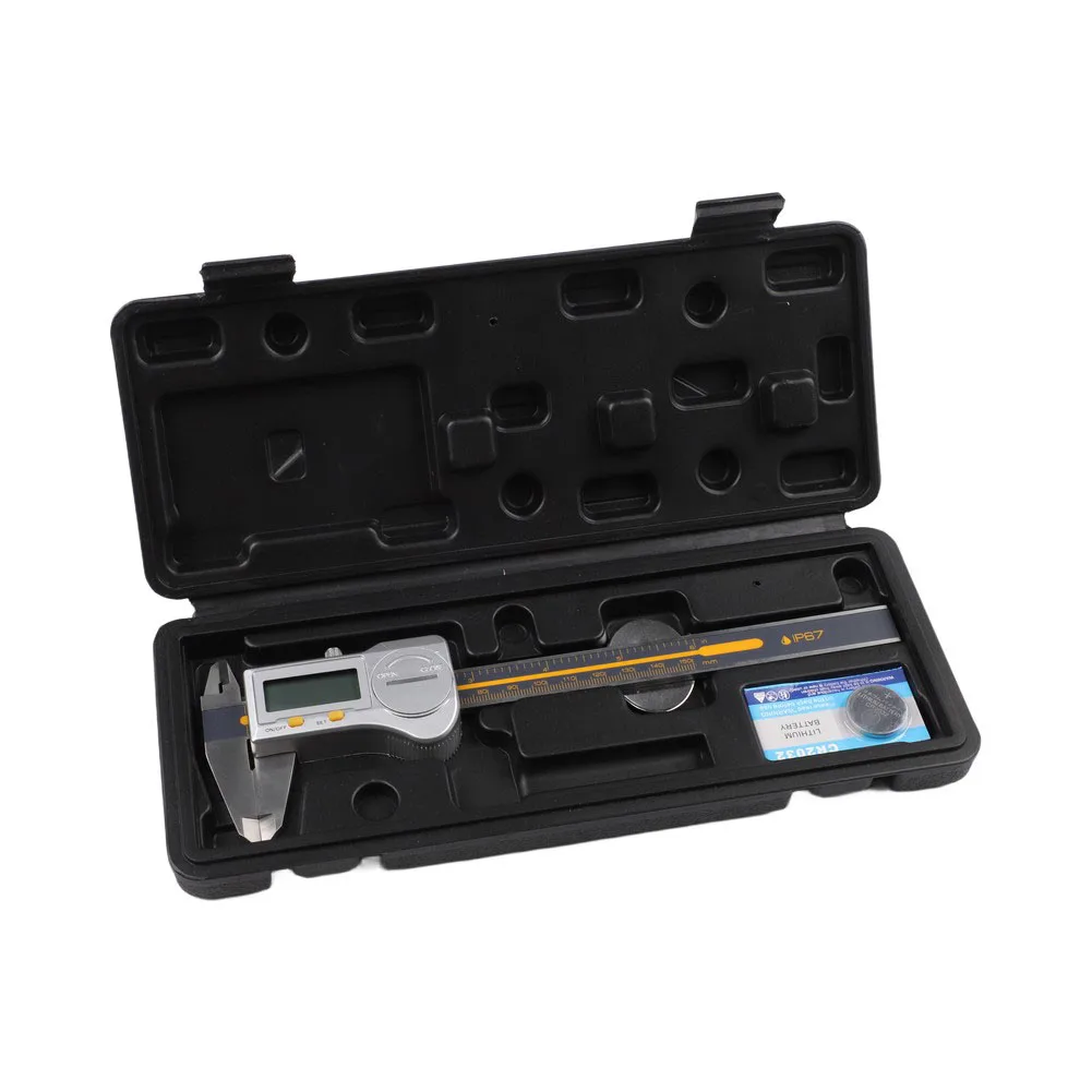 Digital Caliper with IP67 Waterproof Rating Stainless Steel Construction 0.01mm LED Display for Professional Use