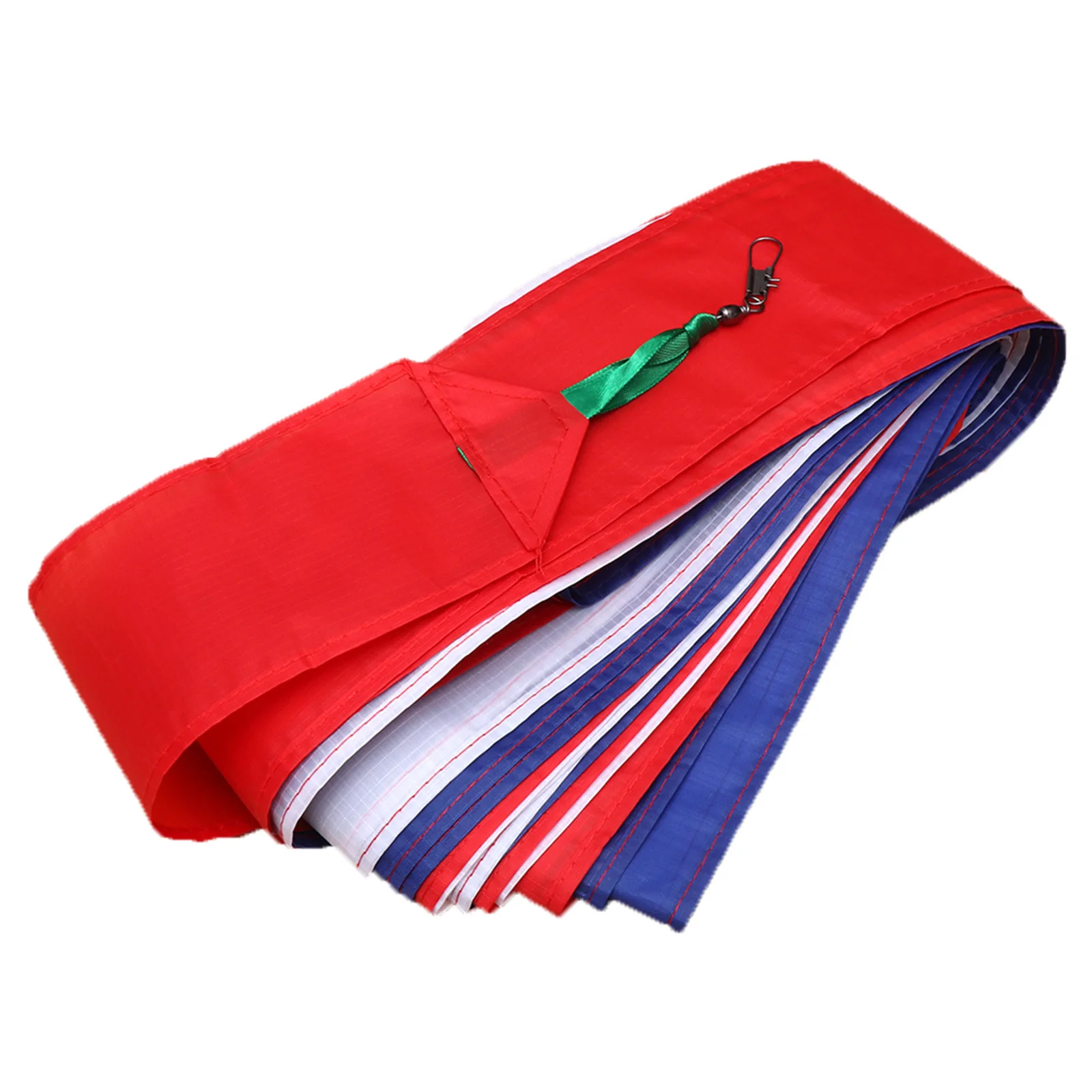 30M Length Colorful Rainbow Kite Tail Special Fabric Metal Hook Streamer for Stable Outdoor Kite Flying Colorful