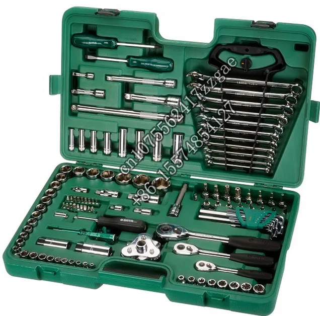 Professional 120+2PCS Car Repairing Brand Hand Tool Set  Maintenance Repair Kits