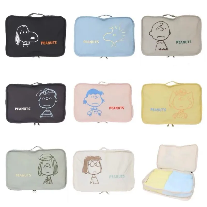 

Новая милая сумка для хранения с изображением Снупи, дорожная сумка для хранения одежды, многофункциональная сумка с вышивкой, подарок на день рождения для девочки