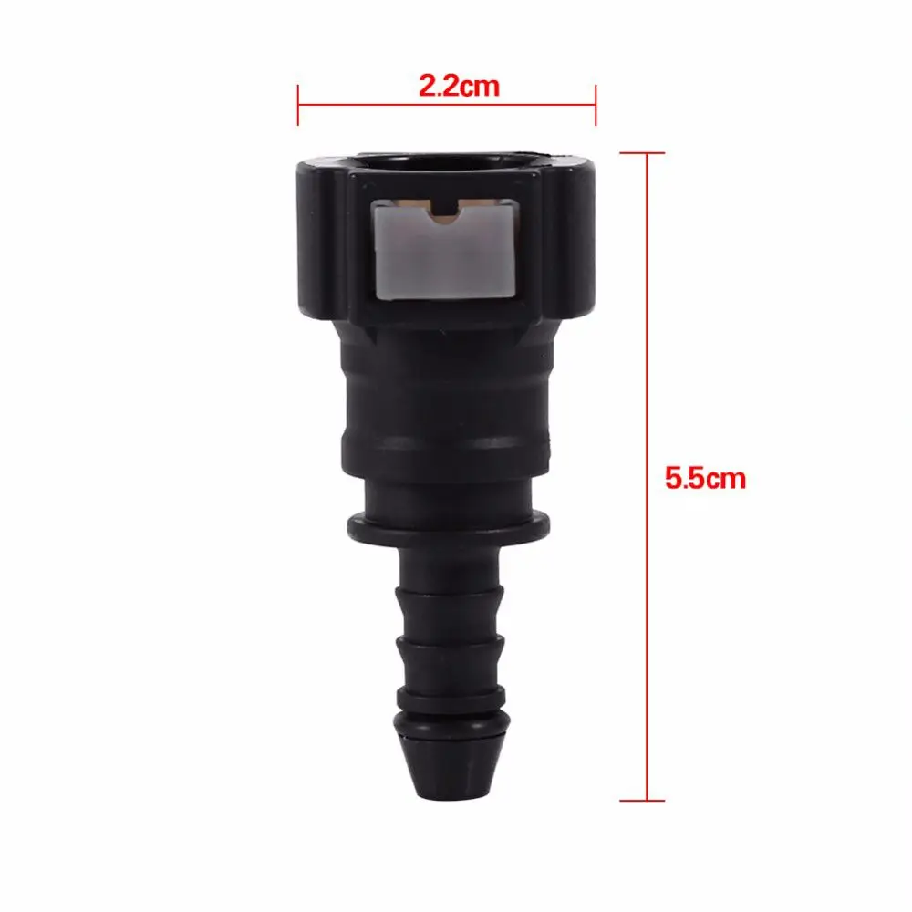 8mm 989 Practical Car Automotive Black Hose Connector Fuel Line Coupler Quick Release Disconnect Connectors