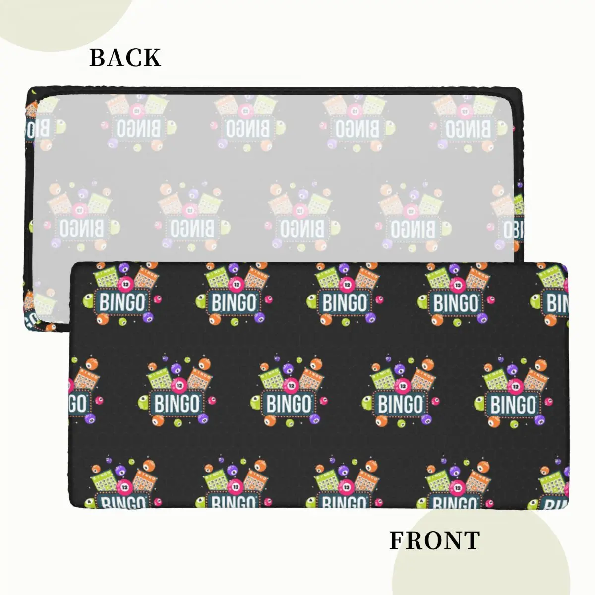 Come For Bingo Game Customized Rectangular Tablecloth Oilproof Table Cover for Dining Events Table Cloth