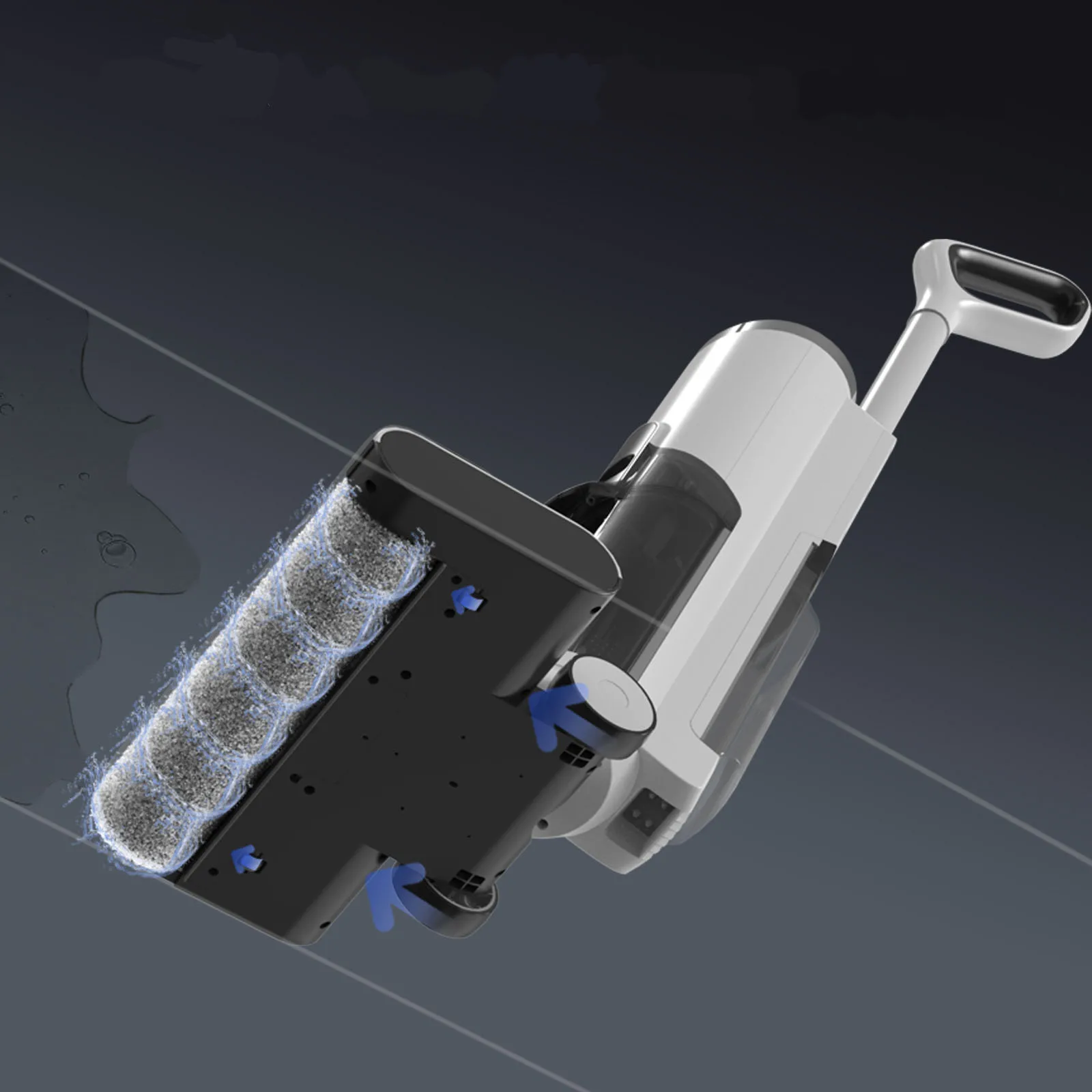 

Интеллектуальная бытовая беспроводная электрическая швабра для подметания и мытья полов, встроенная машина для мытья полов, пылесос для влажной и сухой уборки