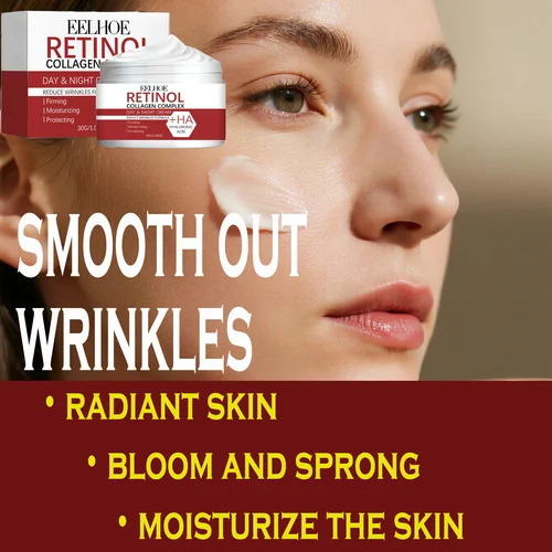 Imagen 2 del producto Crema antiarrugas de Retinol, eliminador de colágeno, crema para el cuidado de la cara de línea fina para crema hidratante, blanqueamiento, productos para el cuidado de la piel