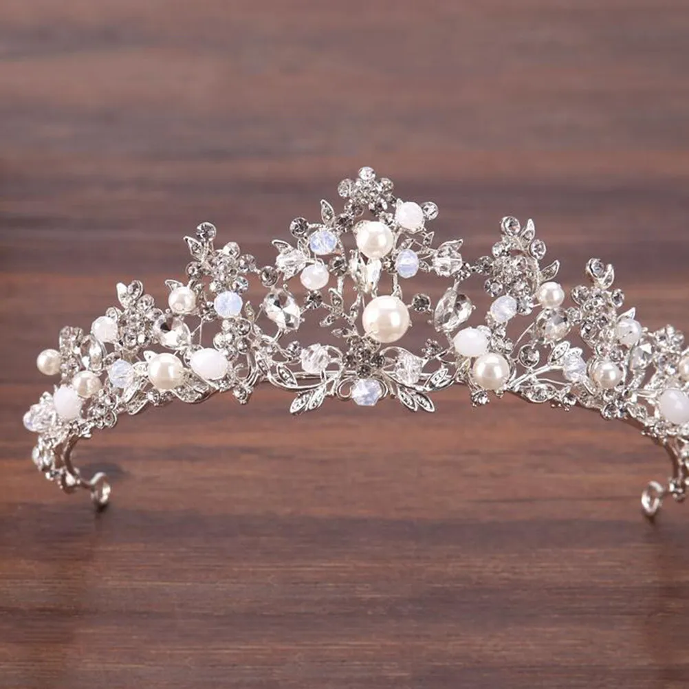 

Легкая блестящая тиара-корона со стразами, цветочный дизайн, свадебный аксессуар для волос для выпускного, конкурса красоты, сцены, вечеринки