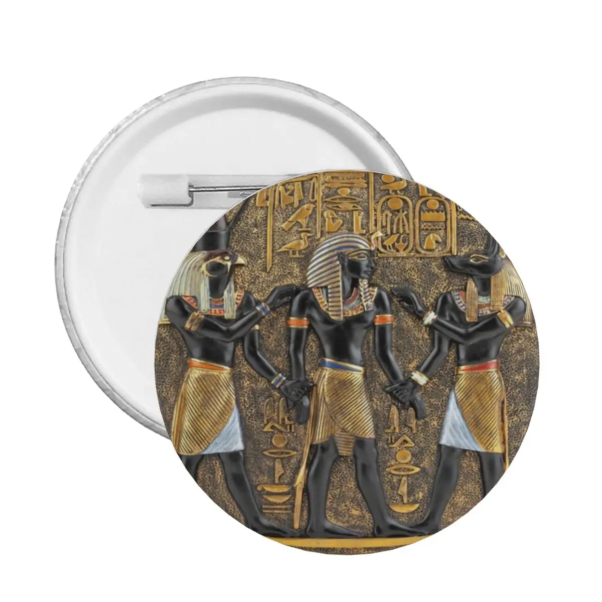 Ancient Egypt God Horus And Anubis Pins Badges Egyptian Pharaoh Clothes Pinback Buttons Brooch Boyfriend Gift