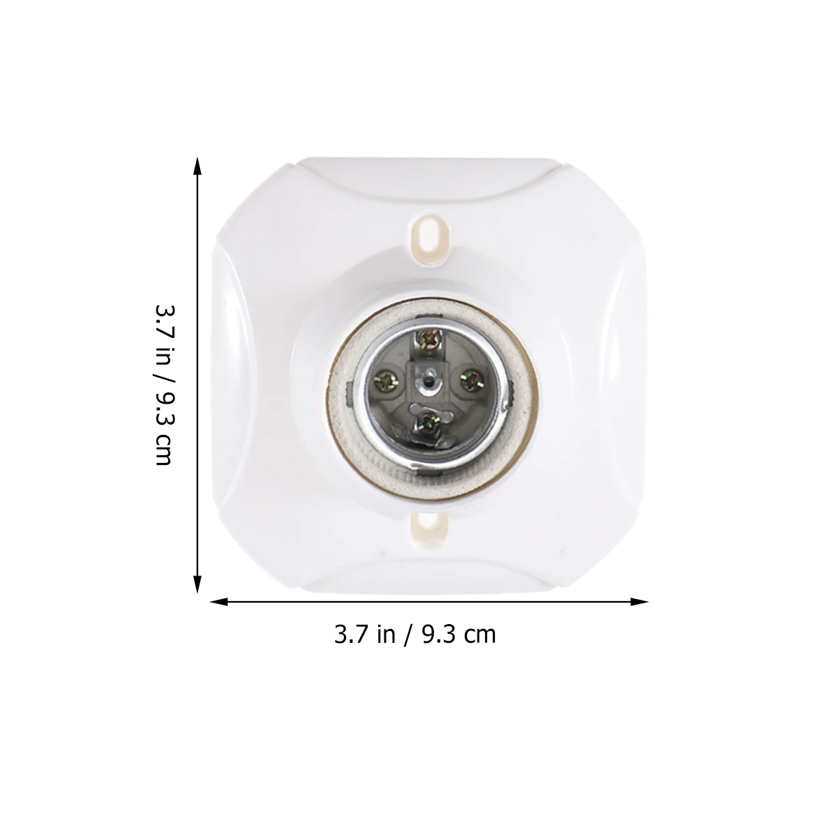 

6 pcs Lamp Sockets E27 Screw Porcelain Holder White Ceramic Adapter Flat Bottom Light Base Hallway Living Room Restaurant