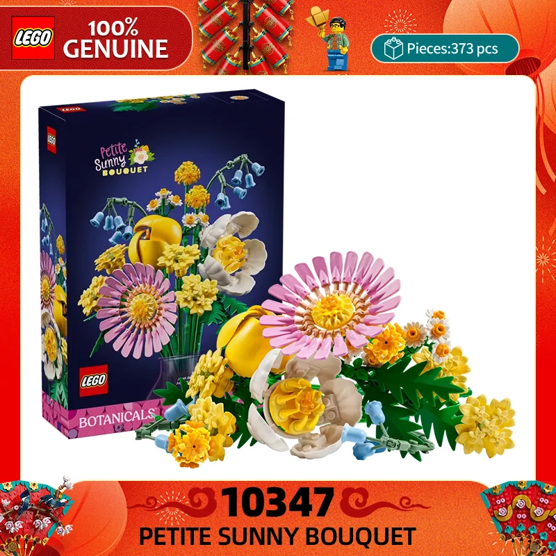 

Lego Building Blocks 10347 Sunshine Colorful Bouquet Plant Assembly Toy Valentine's Day Birthday Gift