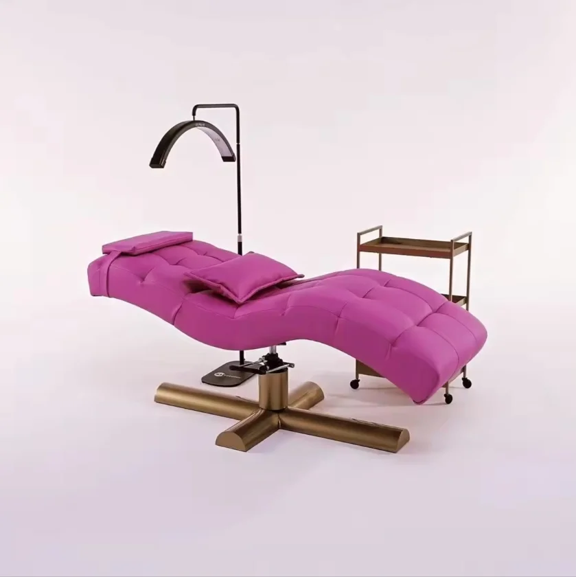 Best Quality Beauty Salon Massage Tables Lay Down Curved Eye Lash Bed Beauty Bed