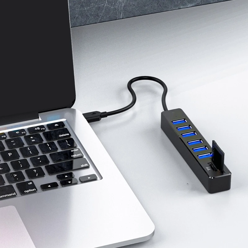 8Port USB Expander USB Adapter with 3 port Usb 2.0 Splitter Hub Fast Transfer