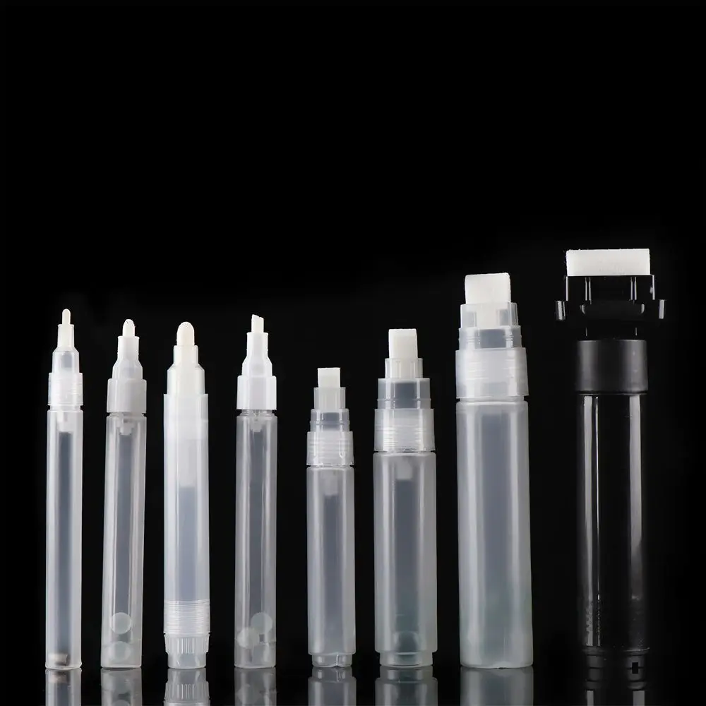 1Pc Repeatable Use Paint Pen Accessories Empty Rod Graffiti Pen Liquid Chalk Marker Barrels Tube 3.0/5.0/6.0/6.5/8.0/10/15/30 mm