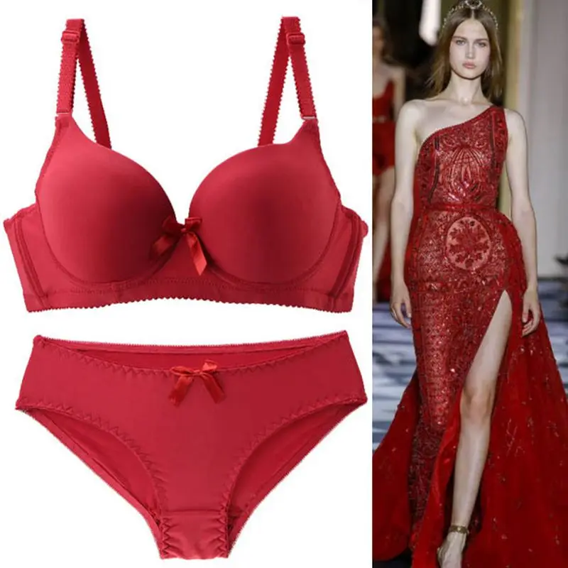 2022 neue Sexy 34-42 BC Tasse Bhs Set Für Frauen Büstenhalter Rosa Rot Blau Beige Schwarz Höschen Unterwäsche plus Größe Dessous