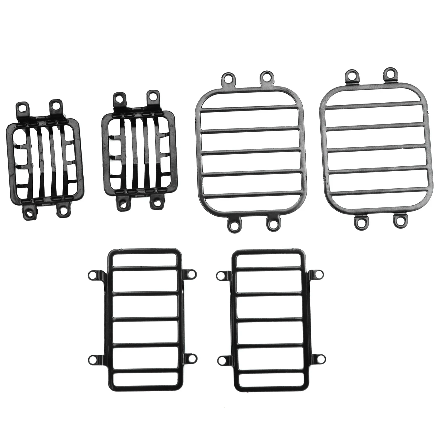 

Metal Side Light Cover Tail Lamp Cover Headlight Cover Kit for 1/10 RC Rock Crawler Traxxas Trx4 G500 Trx 6 G63CYGJ