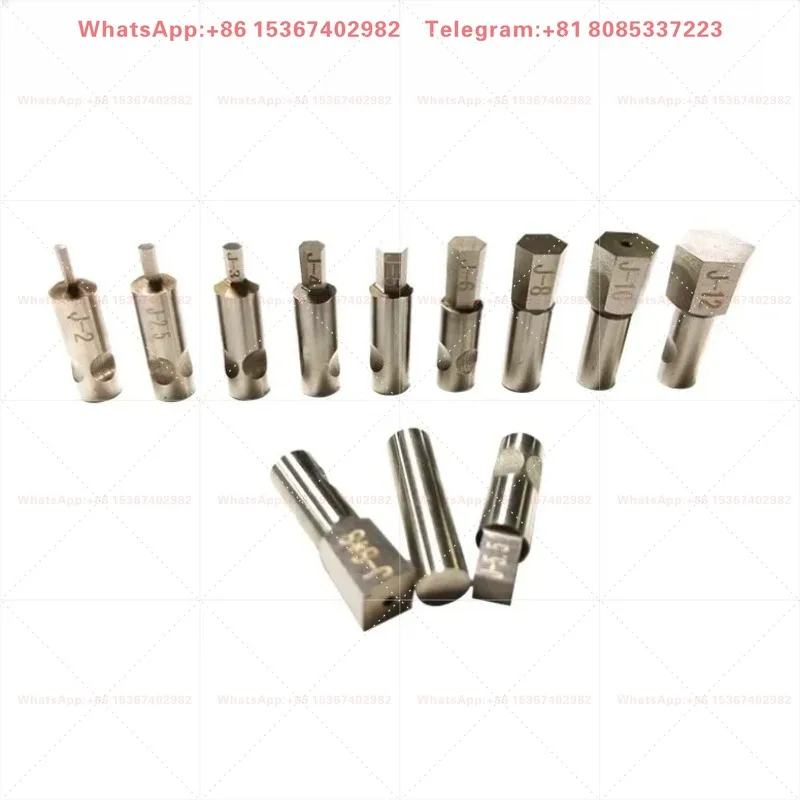 8mm Handle 2mm - 12mm Hexagon Rotary Broach Head Customize British System Inner External Hex Punching