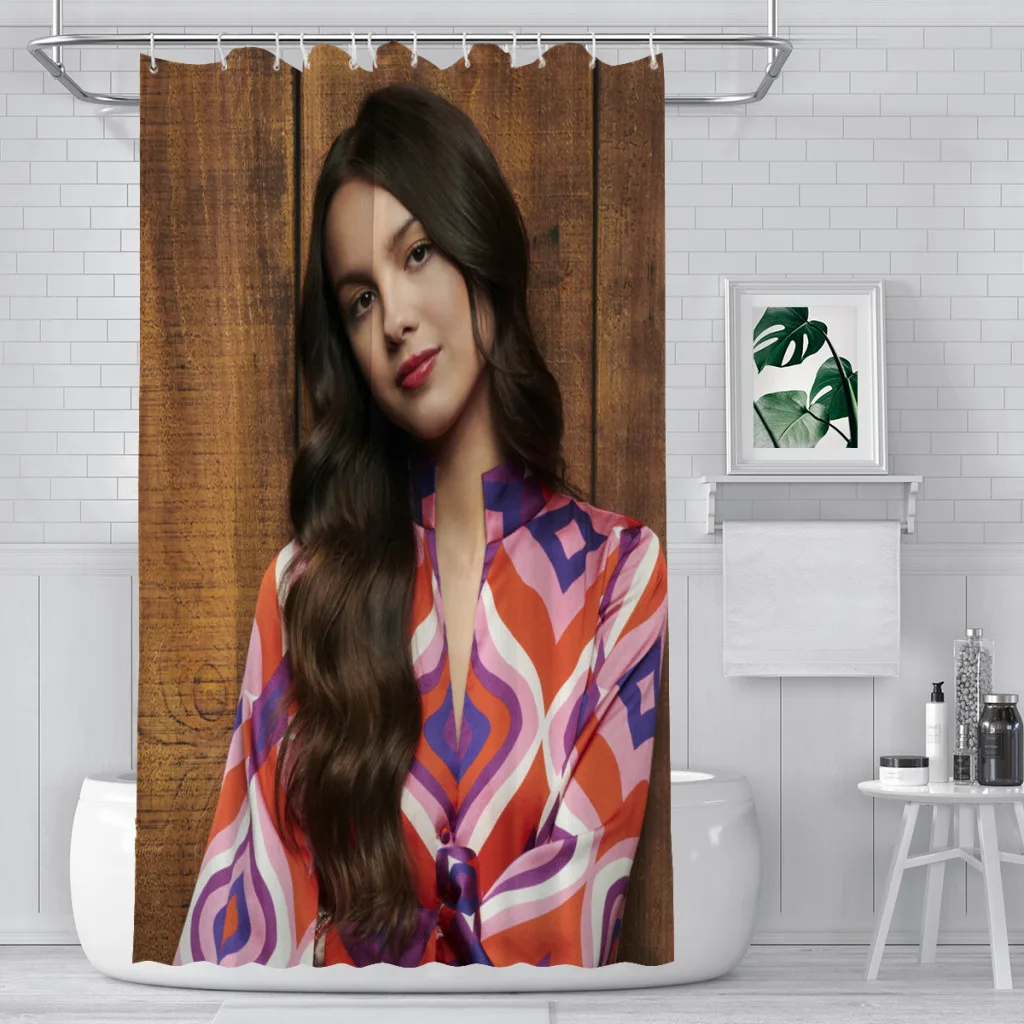 

Olivia RodrigoUnique decor Modern Fabric Bathroom Shower Curtains art design Print Curtain