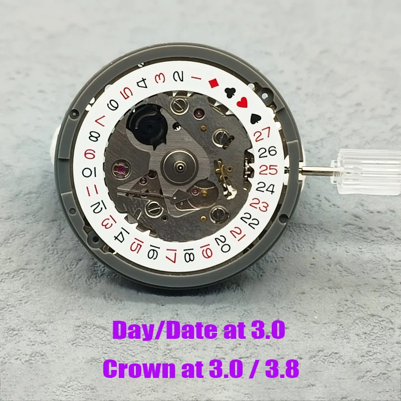 NH35 NH35a Movement Poker date Dial Crown At 3.8 Or 3.0 Japan Movement Automatic Mechanical SKX007 Turtle Watch Dial Movt