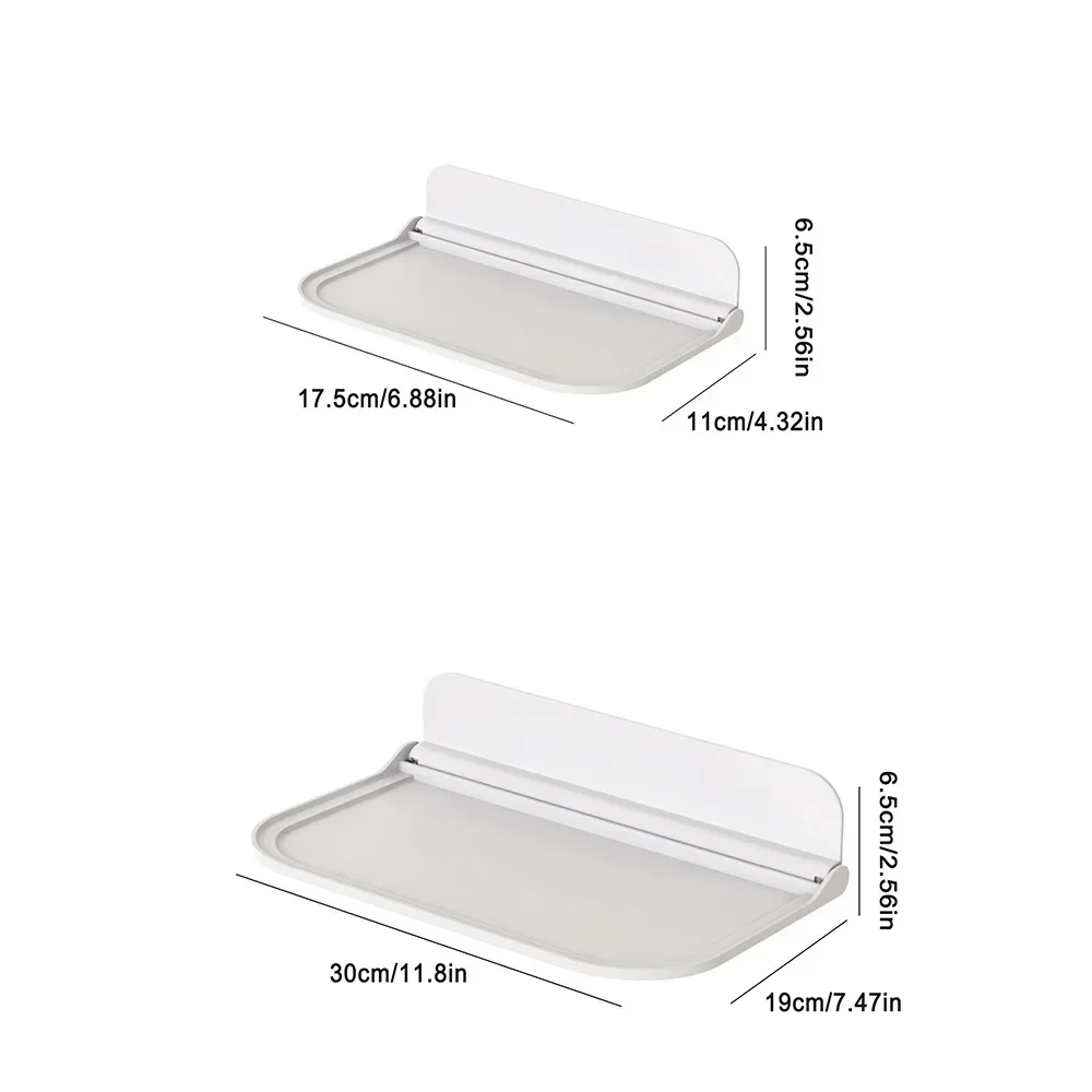 1 PC Storage Shelf Foldable Storage Rack Bathroom Bedside Mobile Home Wall Home Organization and Storage Bathroom Accessories
