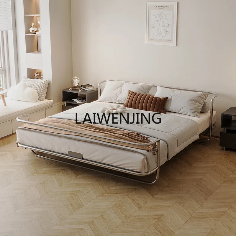 

SGF stainless steel industrial wind metal bed double antique master bed