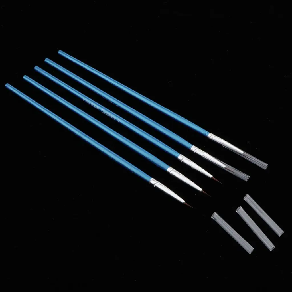 Painting Pen Set Fine Tip Wooden Handle Brush Art Supplies Kit for Miniature Watercolor Acrylic Nail Face Painting