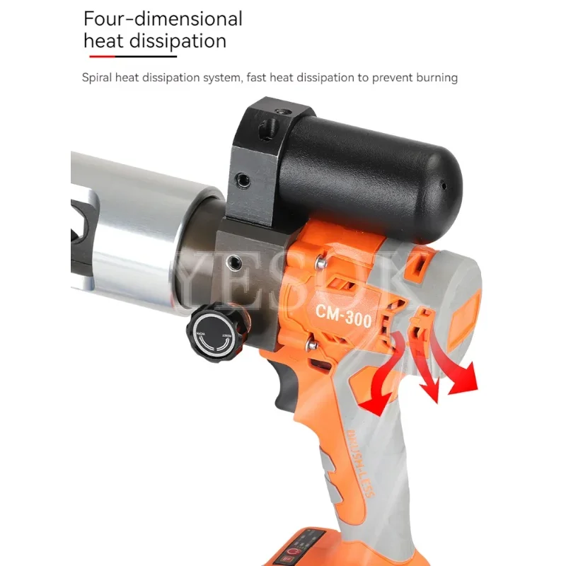 Cm300 Rechargeable Hydraulic Pliers Electric Hydraulic Crimping  Tool Portable Rechargeable Crimping Pliers 12T 380NM
