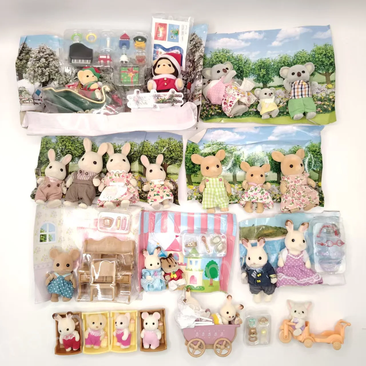 

1set Animal Forest Family Japanese Critters Families Doll Brand New Cute Anime Action Figure Toy Play House Doll Girl Gifts