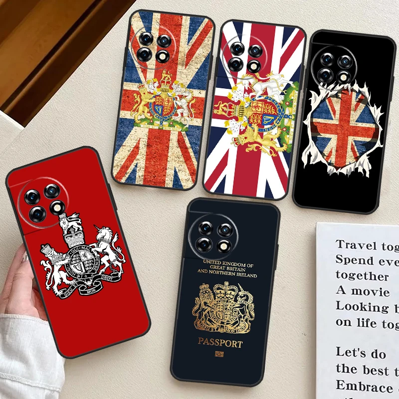 England British UK Union Jack Flag Case For OnePlus Nord CE 2 3 Lite 2T N10 N20 OnePlus 10T 12R 9RT 10R 8 9 10 Pro 11 12 Cover