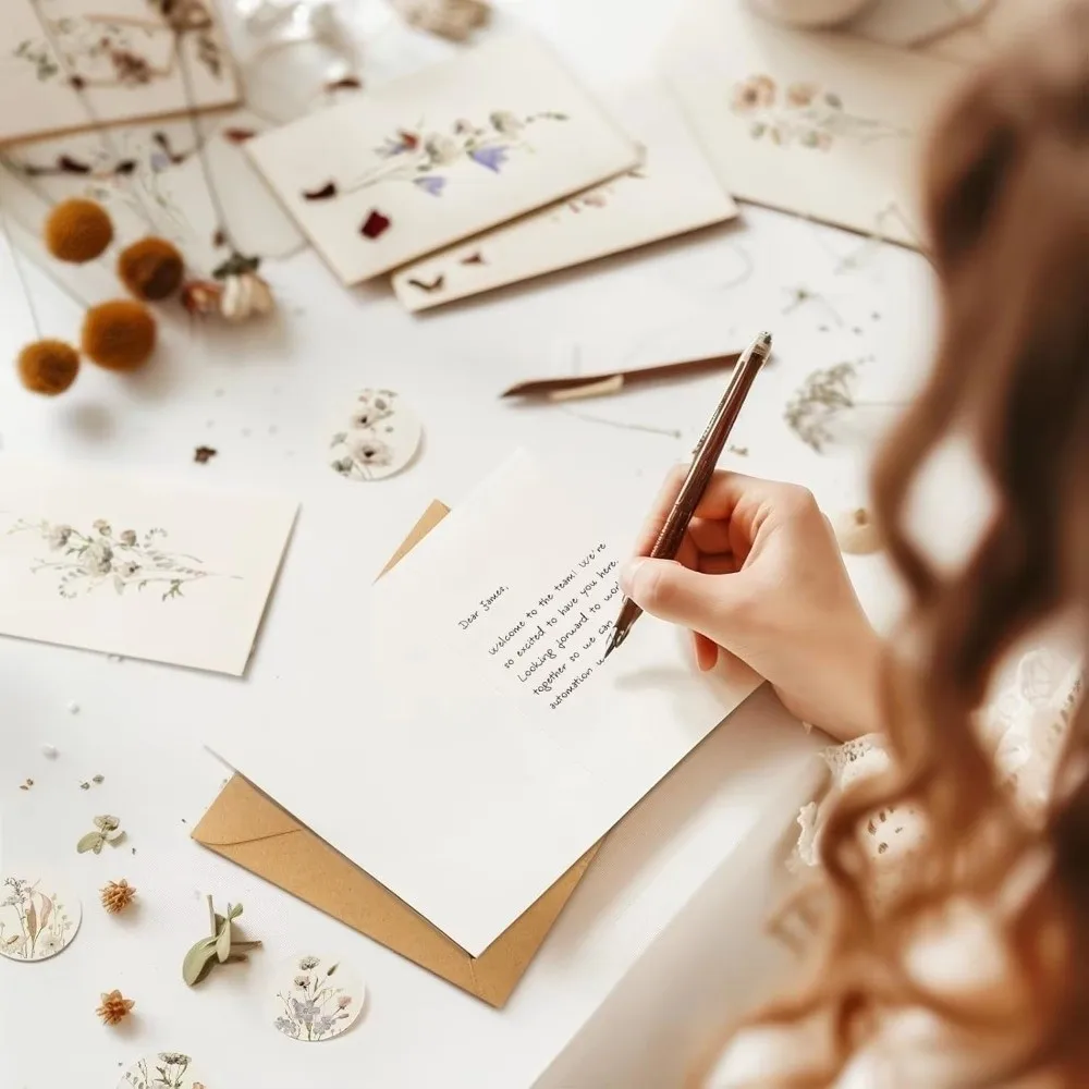 

10 шт. пустых открыток с акварельными цветами, картонные заготовки для заметок своими руками с конвертами, приглашения на вечеринку с ручной росписью