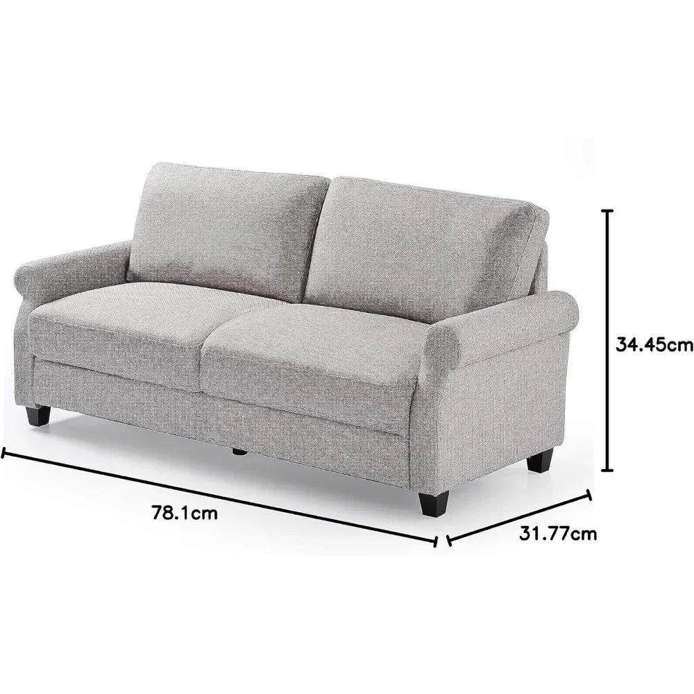 Canapés de salon faciles à assembler, canapé gris doux