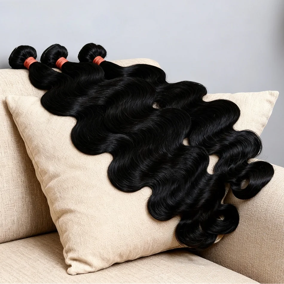 

Lakeisha 32-дюймовые пучки объемных волн, пучки человеческих волос, наращивание волос Remy, бразильские пучки плетения волос, натуральный/черный цвет