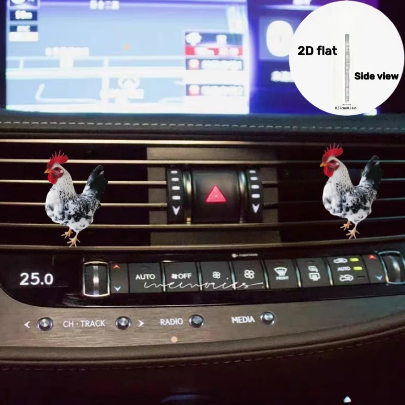 

2D Flat Acrylic Cute Car Vent Clip Decoration Fragrant&Fashionable Automotive Interior Cartoon Accessories Nice Air Freshener
