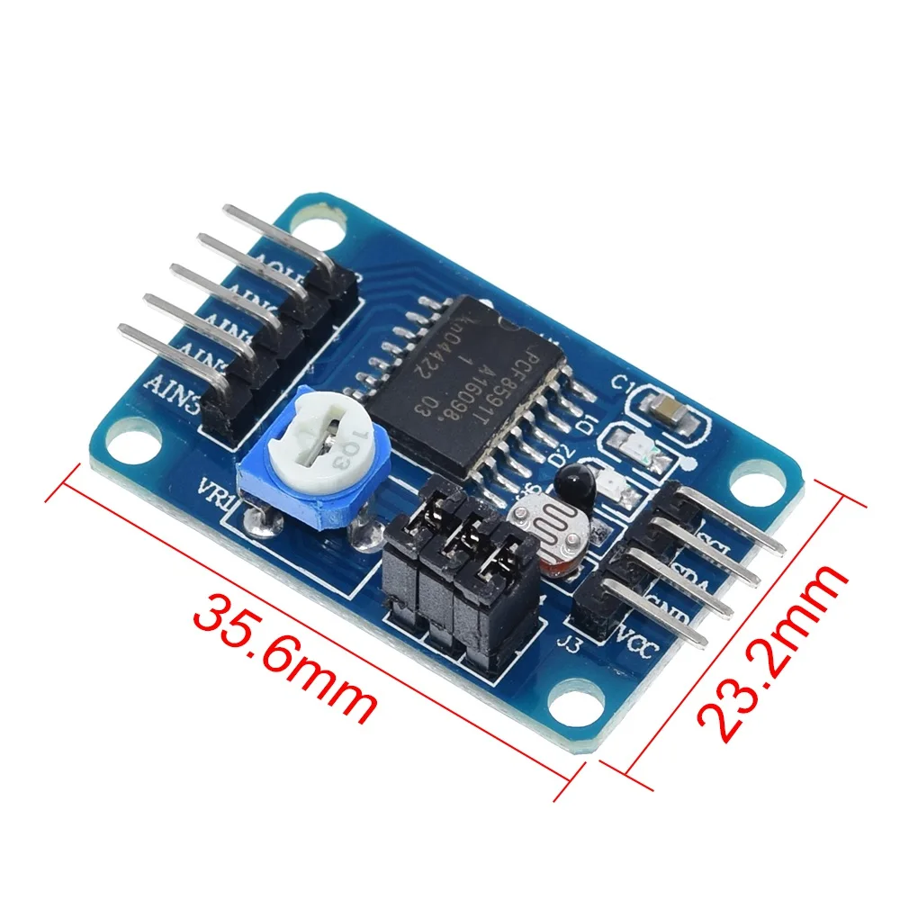 TZT PCF8591 AD / DA Conversion of Digital Converter Module Temperature Illumination For Arduino