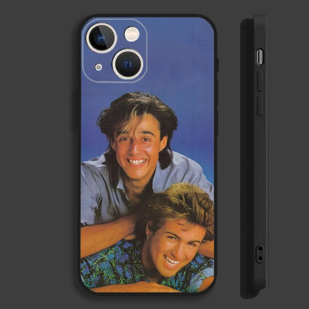 حافظة هاتف Band W-Wham Last Christmas لهاتف iPhone 16,15,14,13,12,11,Pro,Max,Plus,Mini,X,XS,XR,8,7,6,S,SE حافظة سوداء ناعمة