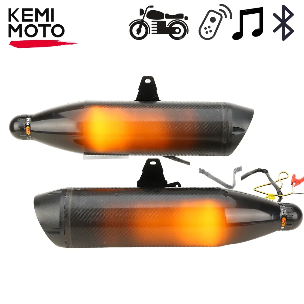 

Motorcycle Speaker Bluetooth Audio MP3 Music Exhaust Pipe Waterproof Cool Sound Modified Portable Accessories Horn Bass Quality