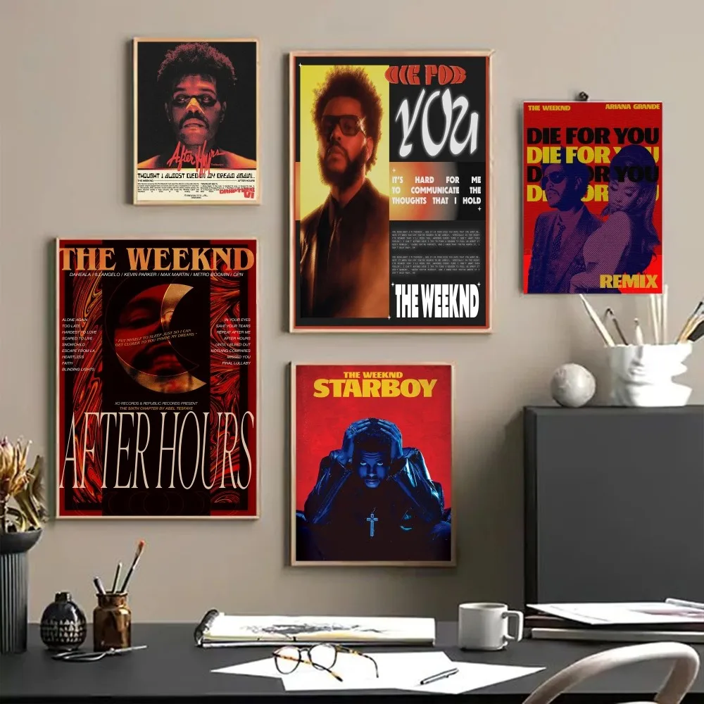 The Weeknd Music Album Whitepaper Poster HD Quality Poster Wall Art Painting Study Room Wall Decor