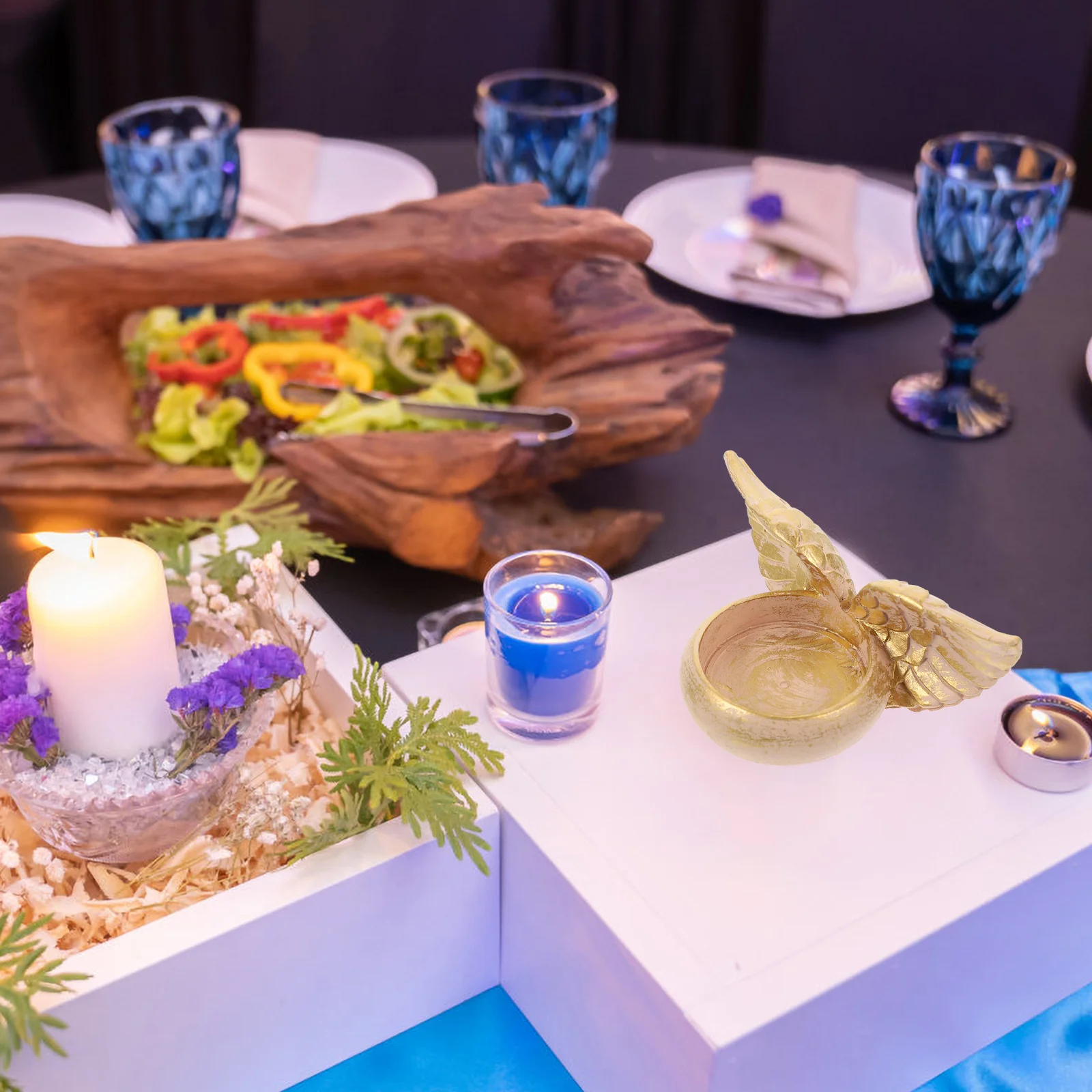 

Angel Wing Holder Nordic Style Resin Decorative Wedding Party Banquet Gift Holder Candlestick Holders