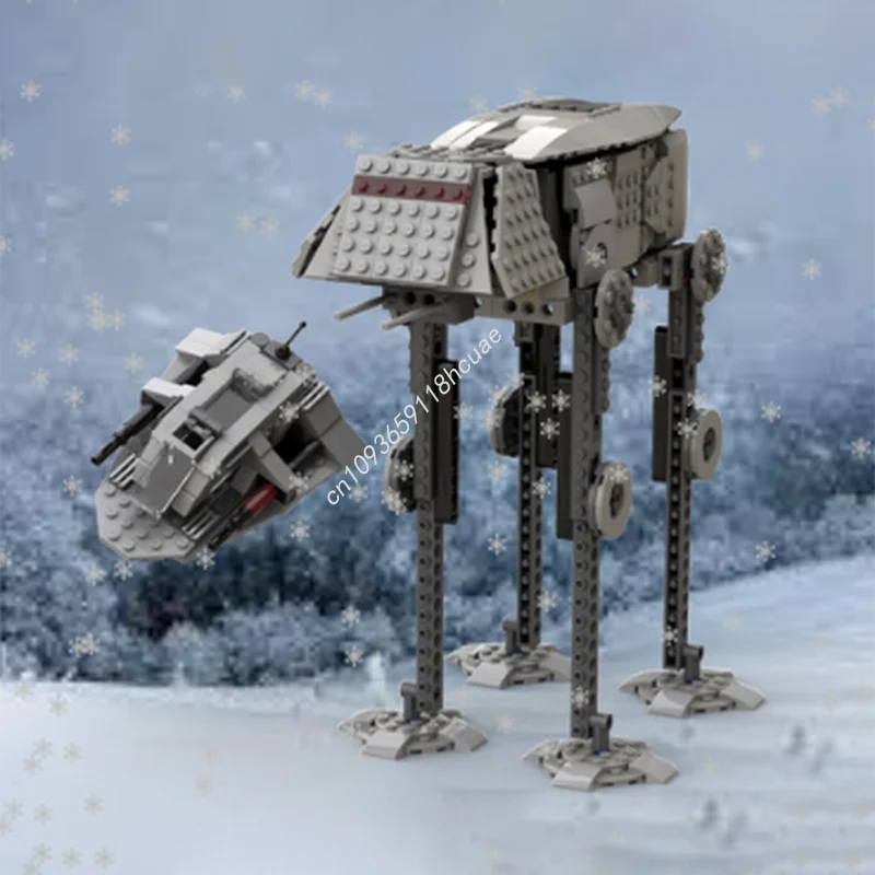 

384pcs MOC ATAT snowspeeder Star Battle Model Building blocks Kids craft toys Birthday Education Architecture Christmas gifts