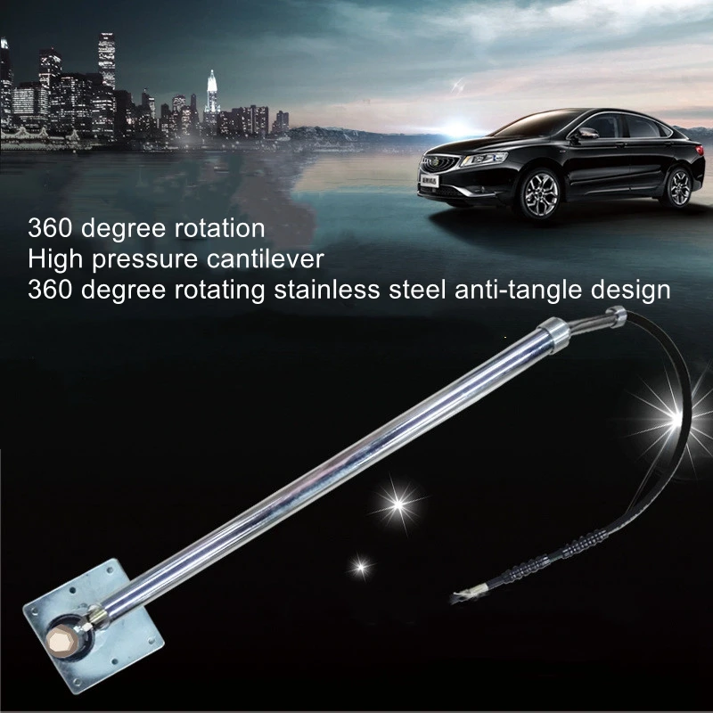 Automatic telescopic high-pressure car wash cantilever 360 degrees telescopic stainless steel swing arm auto repair equipment