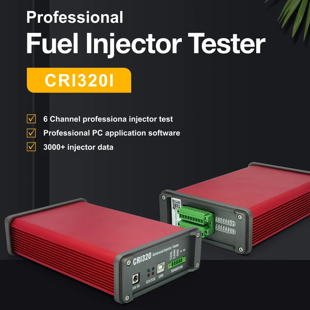 CRI320 Diesel Fuel Piezo Coil Injectors Tester 6 Channel USB PC Control for Electromagnetic Common Rail Injector Measuring Tool