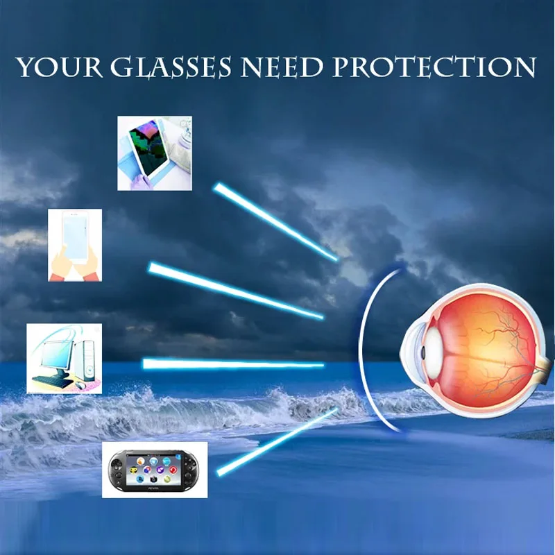 1.56 Index Prescription Lens Reflective Coating Anti-Blue Lens 1.61 Optical Glasses 1.67 Presbyopia Myopia Reading Anti-UV 1.74