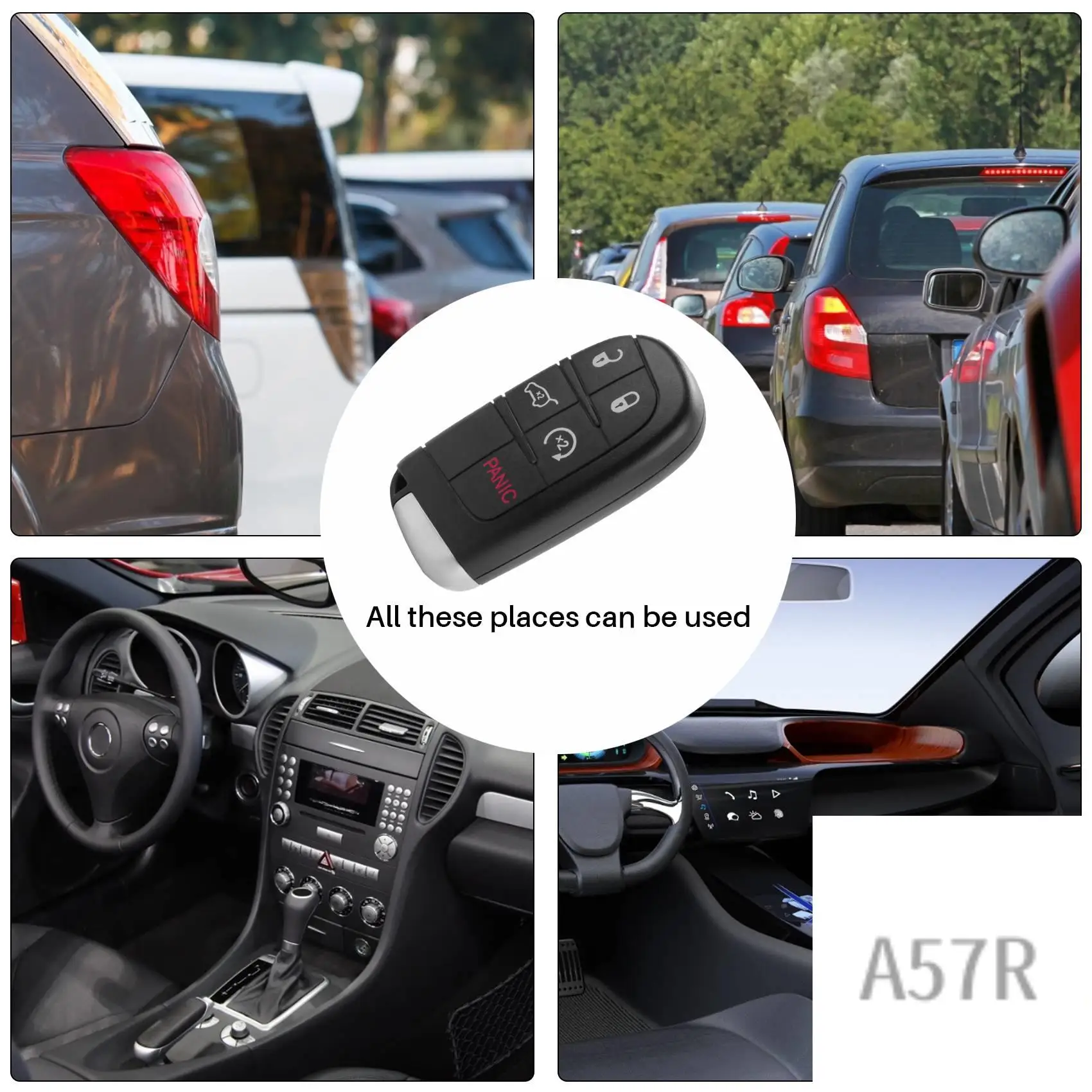 

7R-5 Buttons Smart Remote Key Fob M3N40821302 433Mhz For Jeep Grand Cherokee 2013 2014 2015 2016 2017 2018