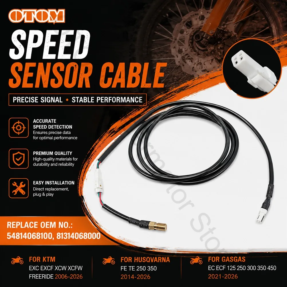 Cable de Sensor de Velocidad para Motocicletas KTM HUSQVARNA GASGAS 2006-2026, Velocímetro Digital para Modelos EXC EXCF XCW XCFW FREERIDE FE TE EC ECF